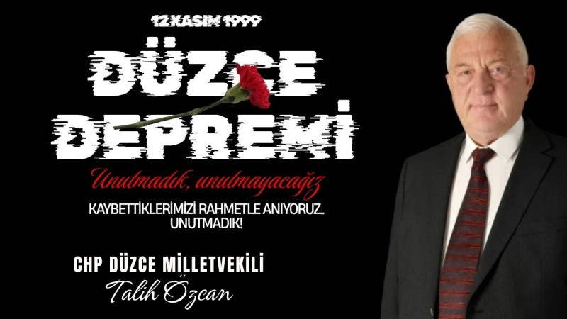 TALİH ÖZCAN 12 KASIM REKLAM İLANI 