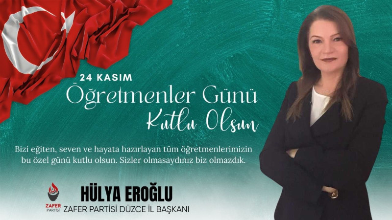 HÜLYA EROĞLU 24 KASIM REKLAM İLANI