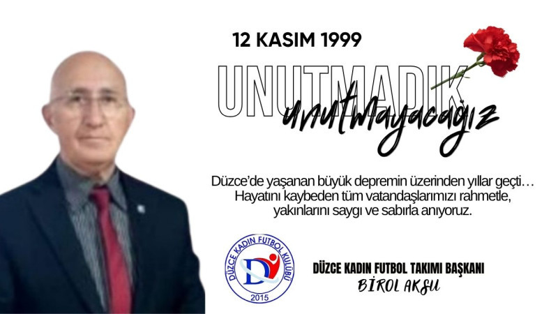 BİROL AKSU  12 KASIM REKLAM İLANI 