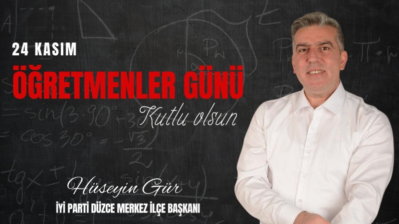 HÜSEYİN GÜR 24 KASIM REKLAM İLANI
