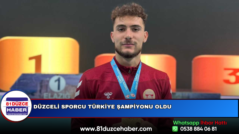Düzceli Sporcu Türkiye Şampiyonu Oldu