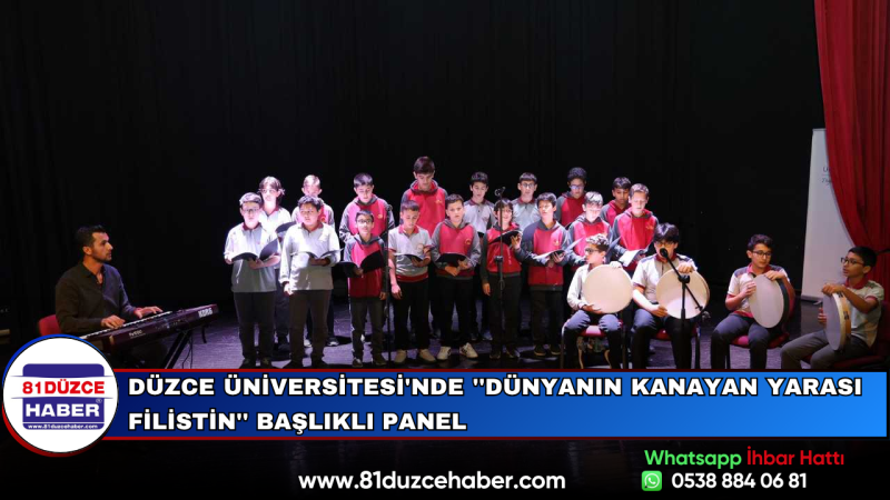 Düzce Üniversitesi'nde ''Dünyanın Kanayan Yarası Filistin'' Başlıklı Panel
