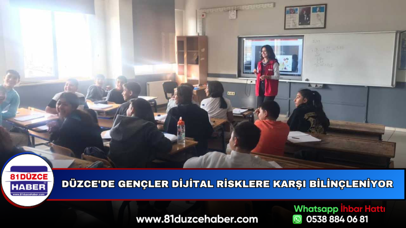 Düzce'de Gençler Dijital Risklere Karşı Bilinçleniyor