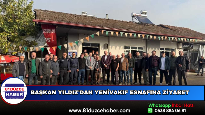 Başkan Yıldız'dan Yenivakıf Esnafına Ziyaret