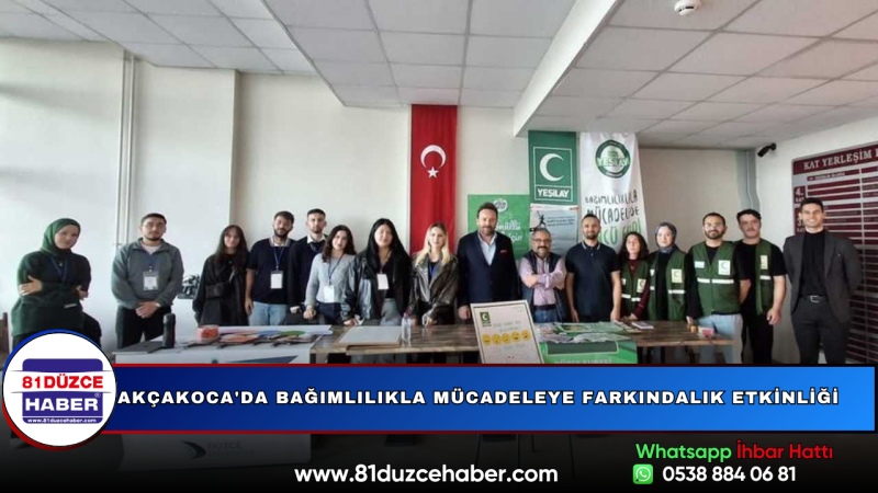Akçakoca'da Bağımlılıkla Mücadeleye Farkındalık Etkinliği