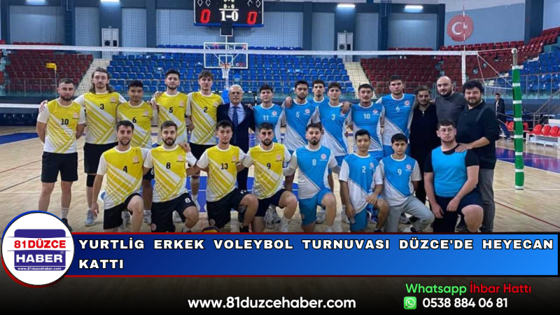 Yurtlig Erkek Voleybol Turnuvası Düzce'de Heyecan Kattı