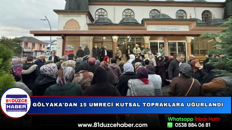 Gölyaka'dan 15 Umreci Kutsal Topraklara Uğurlandı