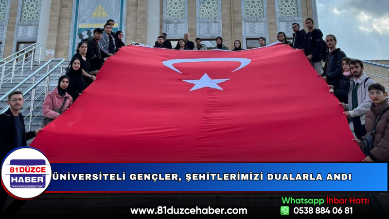 Üniversiteli Gençler, Şehitlerimizi Dualarla Andı