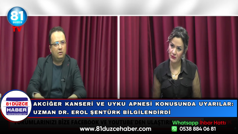Akciğer Kanseri ve Uyku Apnesi Konusunda Uyarılar: Uzman Dr. Erol Şentürk Bilgilendirdi