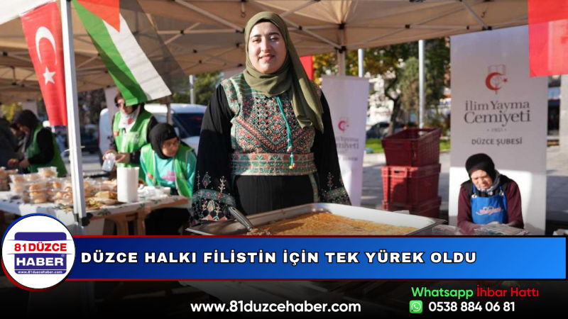 Düzce Halkı Filistin İçin Tek Yürek Oldu