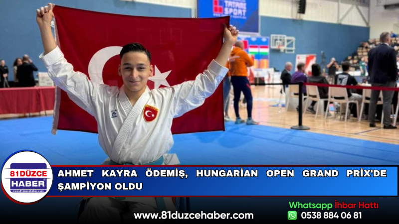 Ahmet Kayra Ödemiş, Hungarian Open Grand Prix'de Şampiyon Oldu