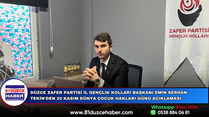 Zafer Partisi’nden 20 Kasım Çocuk Hakları Mesajı