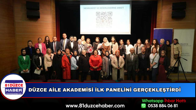Düzce Aile Akademisi İlk Panelini Gerçekleştirdi