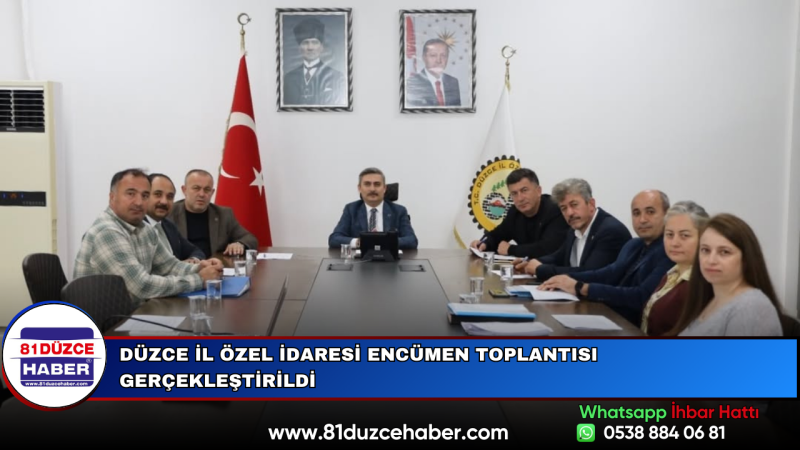 Düzce İl Özel İdaresi Encümen Toplantısı Gerçekleştirildi