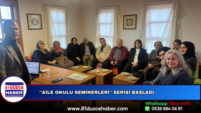 ''Aile Okulu Seminerleri'' Serisi Başladı