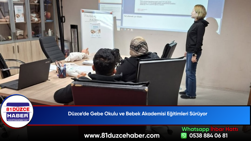 Düzce’de Gebe Okulu ve Bebek Akademisi Eğitimleri Sürüyor