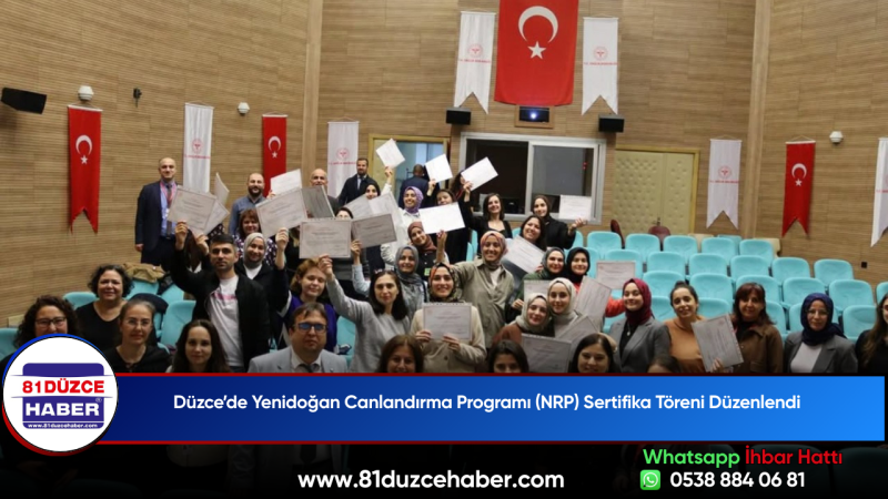 Düzce’de Yenidoğan Canlandırma Programı (NRP) Sertifika Töreni Düzenlendi