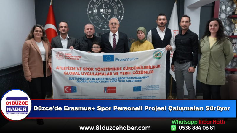 Düzce’de Erasmus+ Spor Personeli Projesi Çalışmaları Sürüyor