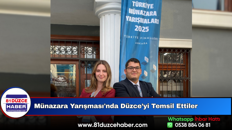 Münazara Yarışması'nda Düzce’yi Temsil Ettiler