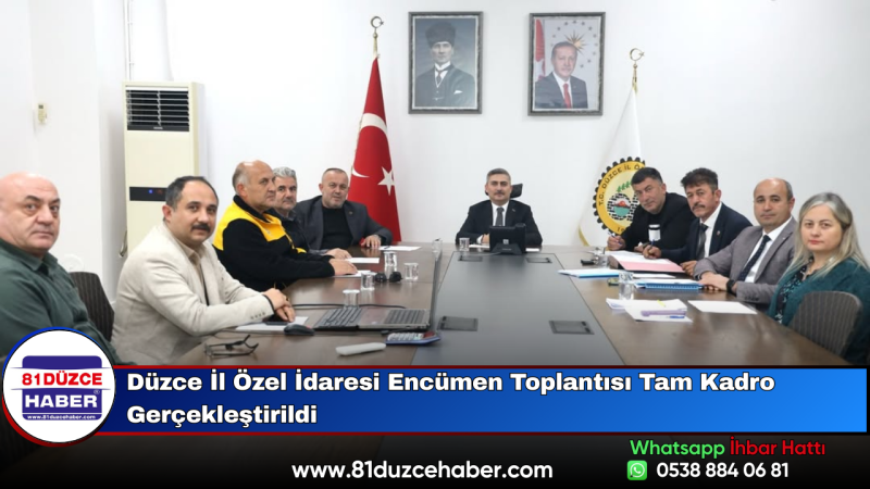 Düzce İl Özel İdaresi Encümen Toplantısı Tam Kadro Gerçekleştirildi