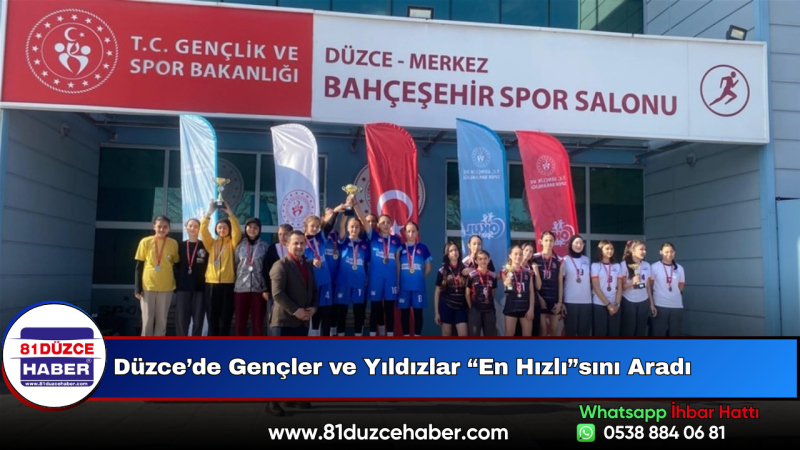 Düzce’de Gençler ve Yıldızlar “En Hızlı”sını Aradı