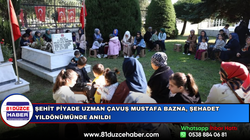 Şehit Piyade Uzman Çavuş Mustafa Bazna, Şehadet Yıldönümünde Anıldı