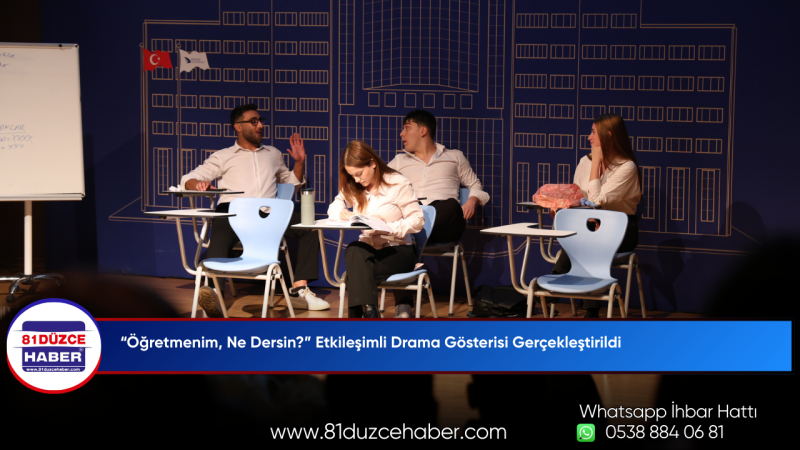 “Öğretmenim, Ne Dersin?” Etkileşimli Drama Gösterisi Gerçekleştirildi