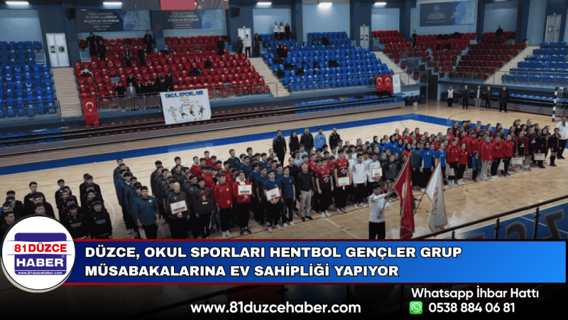 Düzce, Okul Sporları Hentbol Gençler Grup Müsabakalarına Ev Sahipliği Yapıyor