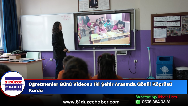 Öğretmenler Günü Videosu İki Şehir Arasında Gönül Köprüsü Kurdu