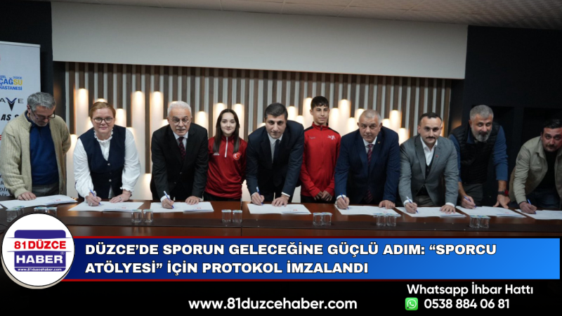 Düzce’de Sporun Geleceğine Güçlü Adım: “Sporcu Atölyesi” İçin Protokol İmzalandı