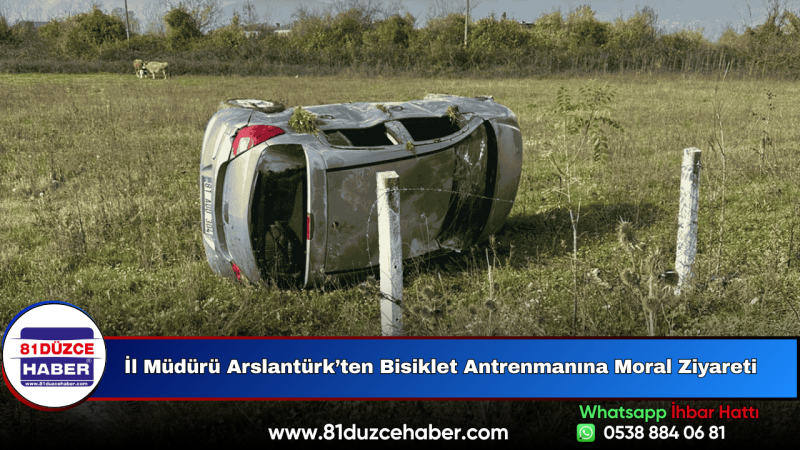 Çamköy Yeni Bağlantı Yolunda Araç Takla Attı; 1 Kişi Yaralandı