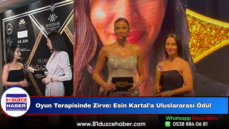 Oyun Terapisinde Zirve: Esin Kartal’a Uluslararası Ödül