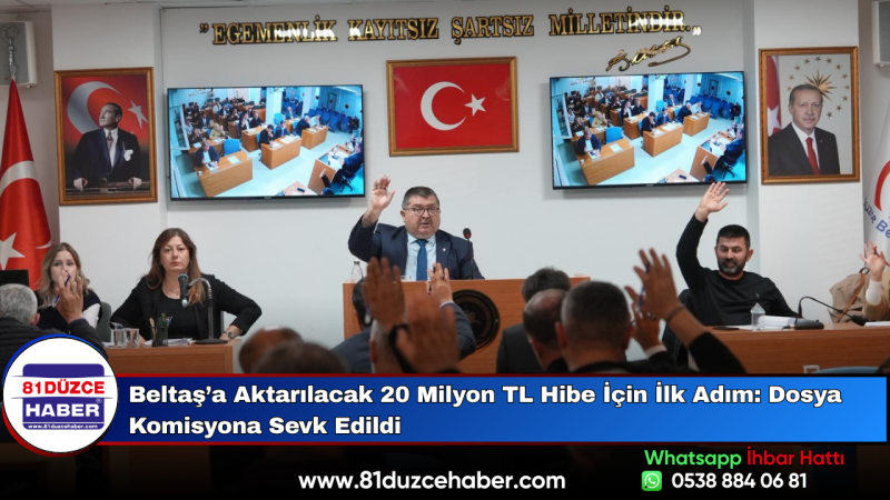 Beltaş’a Aktarılacak 20 Milyon TL Hibe İçin İlk Adım: Dosya Komisyona Sevk Edildi