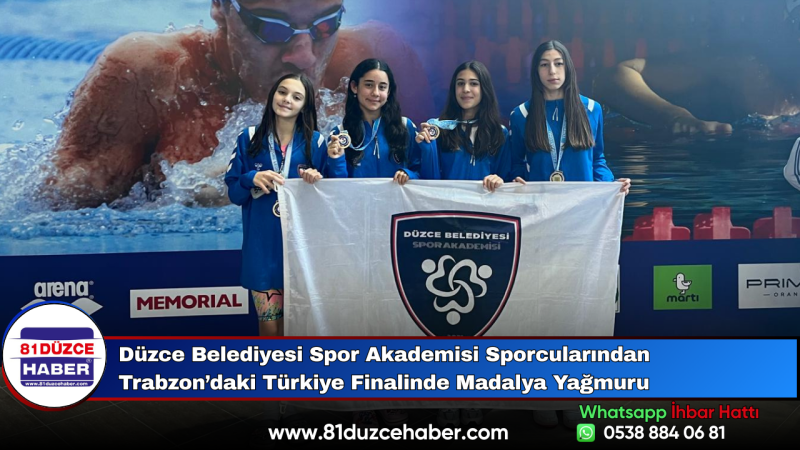 Düzce Belediyesi Spor Akademisi Sporcularından Trabzon’daki Türkiye Finalinde Madalya Yağmuru