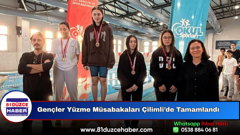 Gençler Yüzme Müsabakaları Çilimli’de Tamamlandı