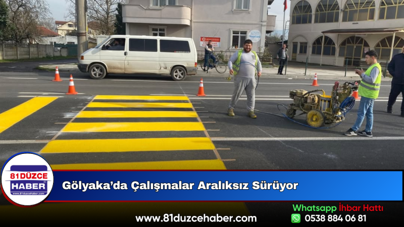 Gölyaka’da Çalışmalar Aralıksız Sürüyor