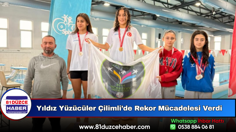 Yıldız Yüzücüler Çilimli’de Rekor Mücadelesi Verdi
