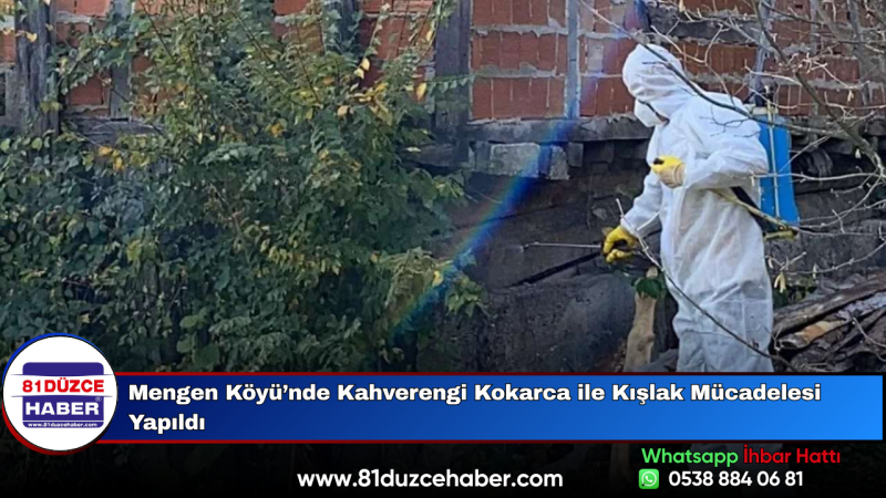 Mengen Köyü’nde Kahverengi Kokarca ile Kışlak Mücadelesi Yapıldı