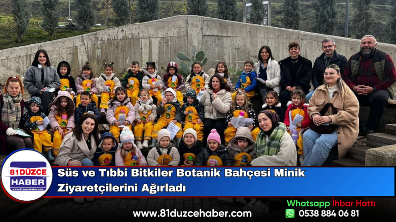 Süs ve Tıbbi Bitkiler Botanik Bahçesi Minik Ziyaretçilerini Ağırladı