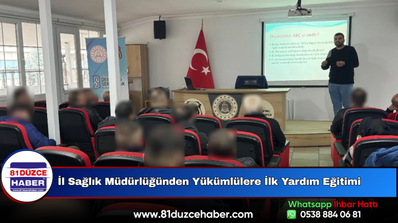 İl Sağlık Müdürlüğünden Yükümlülere İlk Yardım Eğitimi
