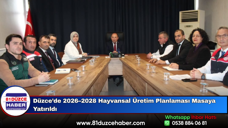 Düzce’de 2026–2028 Hayvansal Üretim Planlaması Masaya Yatırıldı