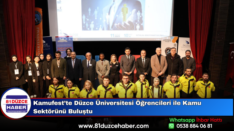 Kamufest’te Düzce Üniversitesi Öğrencileri ile Kamu Sektörünü Buluştu