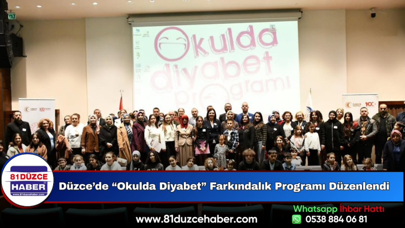Düzce’de “Okulda Diyabet” Farkındalık Programı Düzenlendi