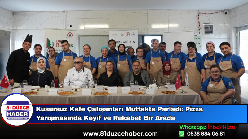 Kusursuz Kafe Çalışanları Mutfakta Parladı: Pizza Yarışmasında Keyif ve Rekabet Bir Arada