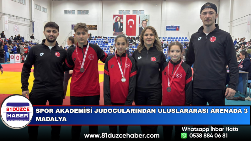 Spor Akademisi Judocularından Uluslararası Arenada 3 Madalya