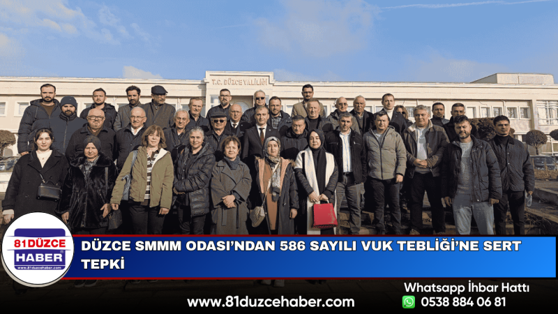 Düzce SMMM Odası’ndan 586 Sayılı VUK Tebliği’ne Sert Tepki