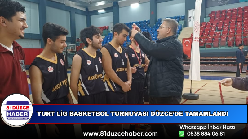 Yurt Lig Basketbol Turnuvası Düzce’de Tamamlandı