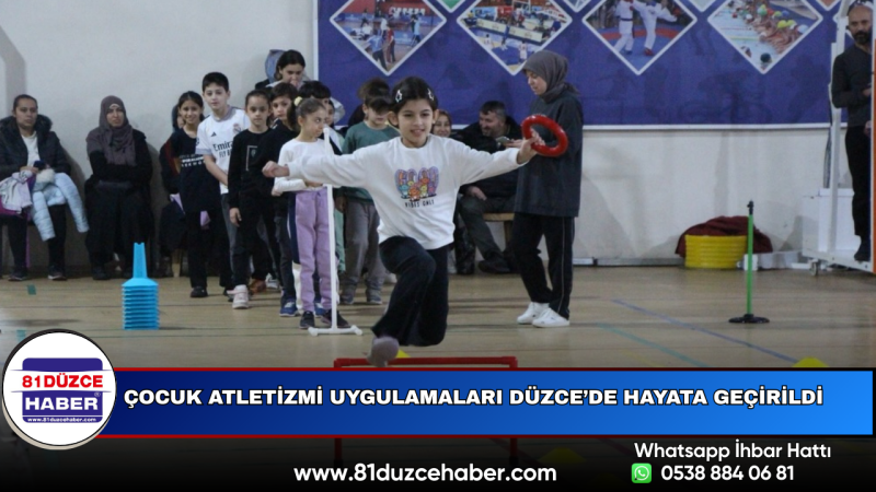 Çocuk Atletizmi Uygulamaları Düzce’de Hayata Geçirildi