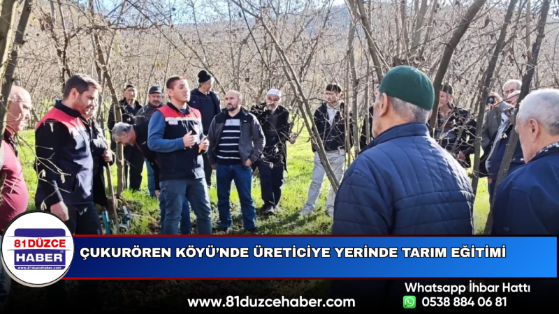 Çukurören Köyü’nde Üreticiye Yerinde Tarım Eğitimi