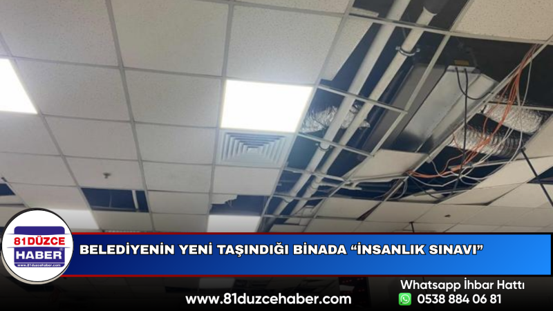 Belediyenin Yeni Taşındığı Binada “İnsanlık Sınavı”